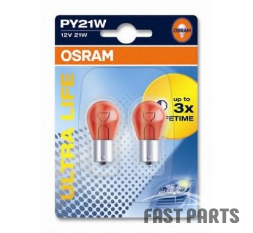Лампа PY21W OSRAM 7507ULT02B